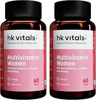 HealthKart hk vitals Multivitamin For Women (120 Tablets) | With Zinc, Vitamin C, Vitamin D, Multiminerals & Ginseng Extract