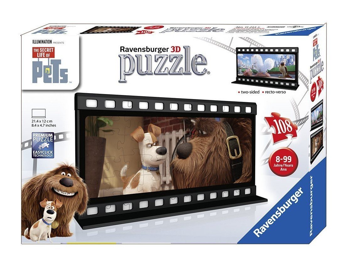 Ravensburger The Secret Life of Pets Filmstrip 1 Two Sided Puzzle (108 Piece)