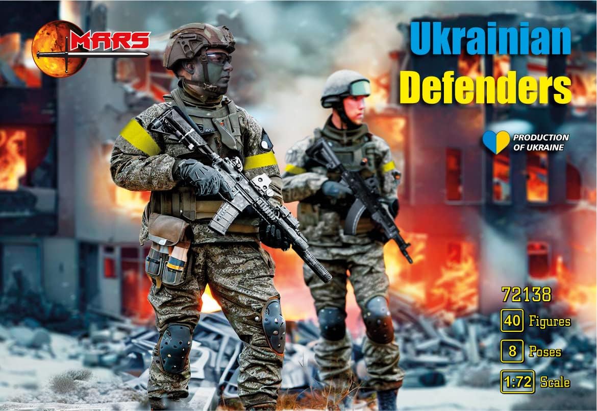 Mars Figures 72138-1/72 - Ukrainian Defenders 40 Figures / 8 Poses
