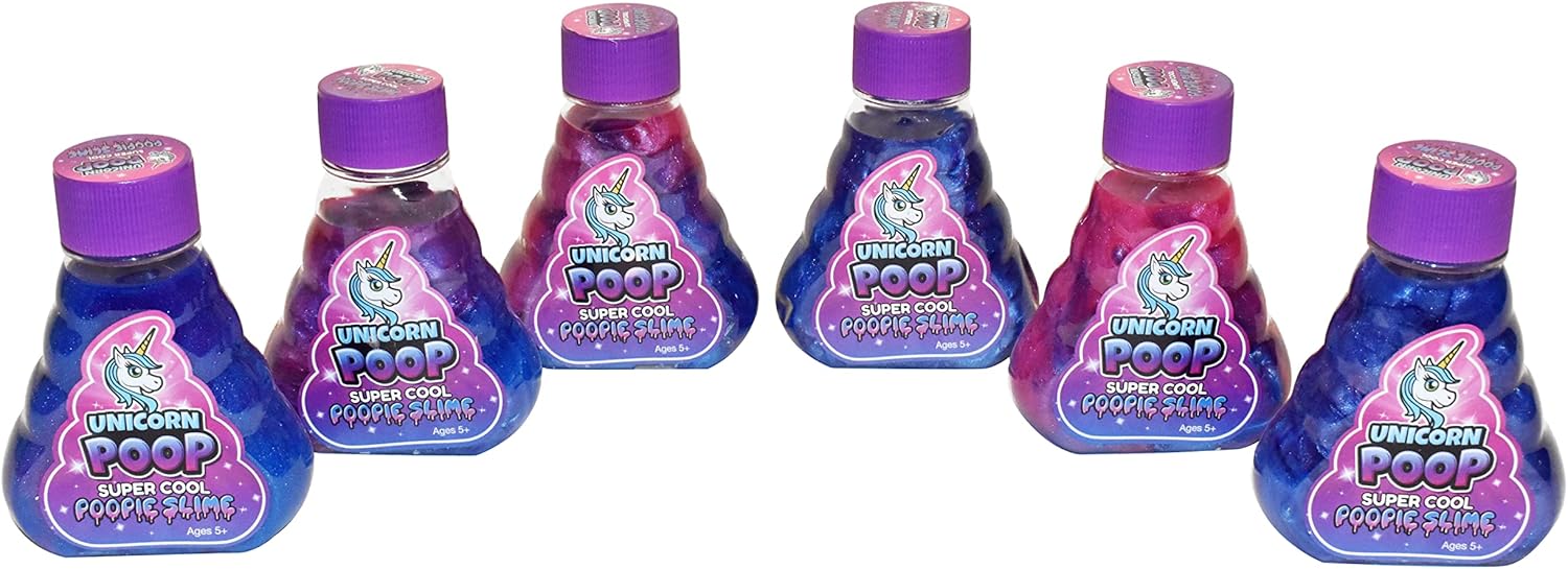 The Original Slime - 6pc Party Pack of Cool Holographic Multi Color Slimes Great for Birthdays, Loot Bags, Easter Baskets, Halloween & Stocking Stuffers, for Kids, Girls and Boys, Ages 5+