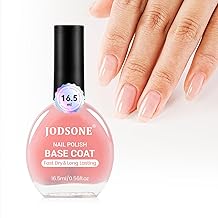 JODSONE Pale Pink Clear Base Nail Polish, Normal Nail Polish Enhancing Natural Look, Quick Air Drying for Women, DIY Nail Art Salon