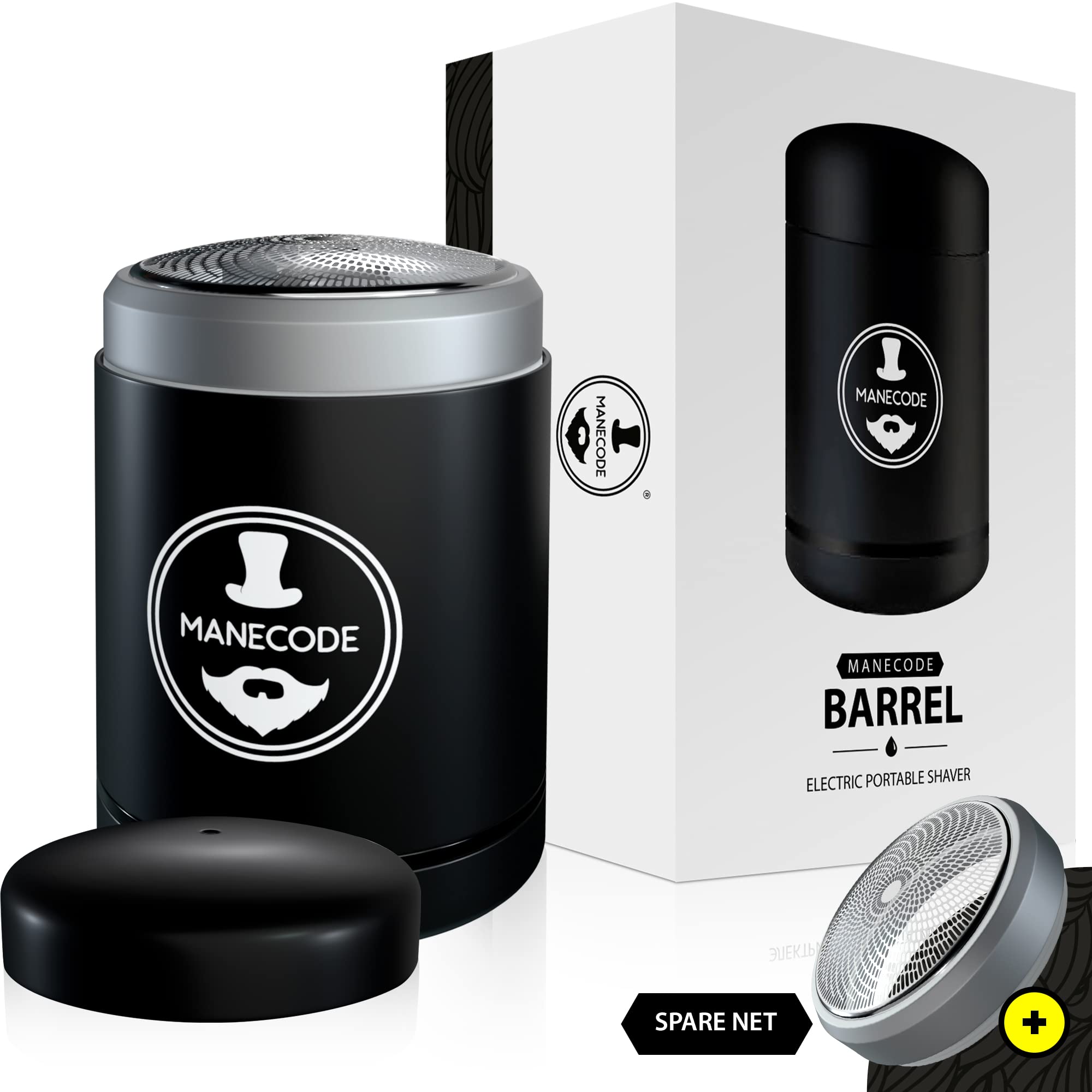 MANECODEElectric Mini Razor for Men with Close Shave Effect - A Washable Portable Electric Shaver