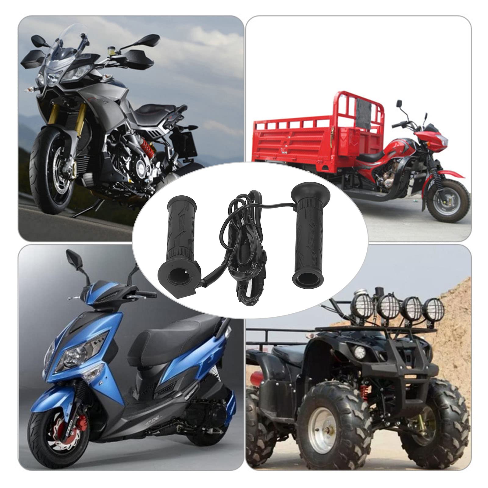 Poignées de Guidon chauffantes à Chauffage Rapide, 5 Vitesses, pour Moto et ATV