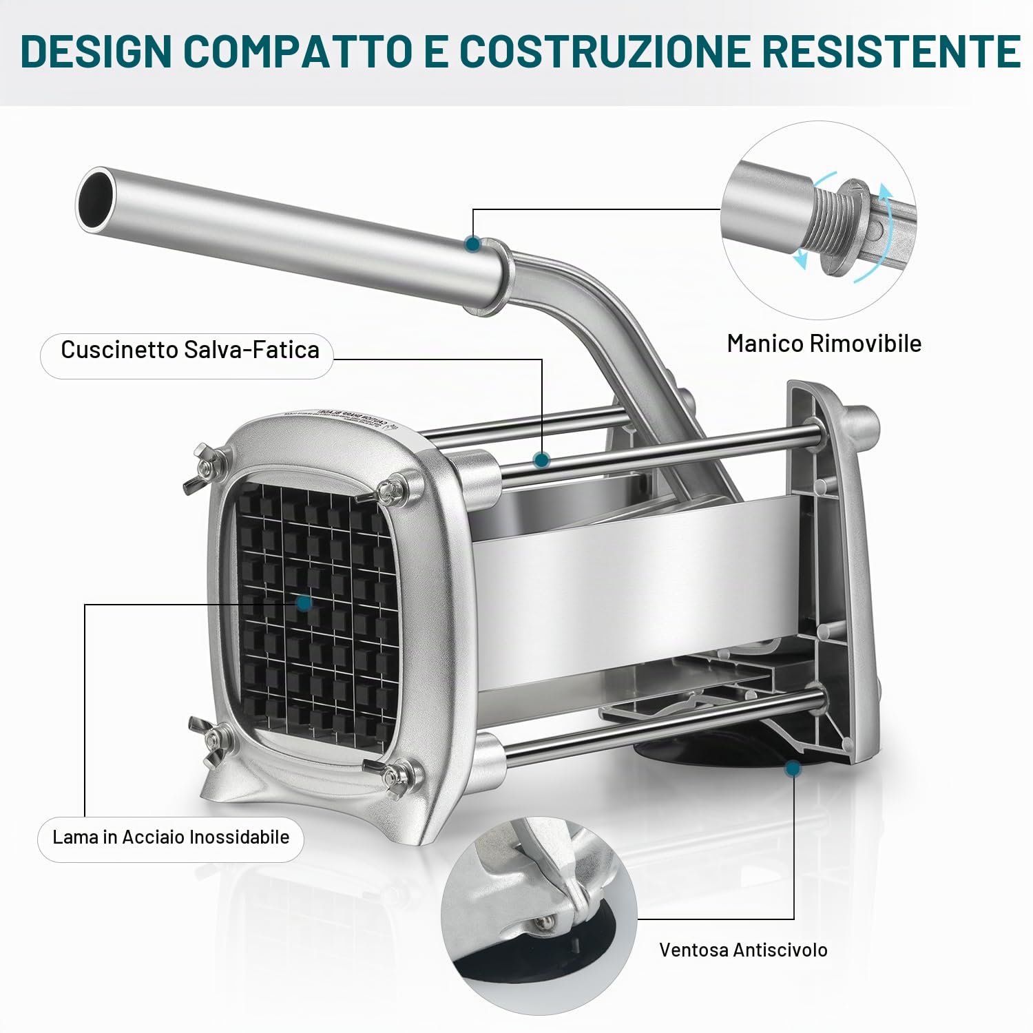 Taglia Patate Professionale, Sopito Taglia Patate a Bastoncino