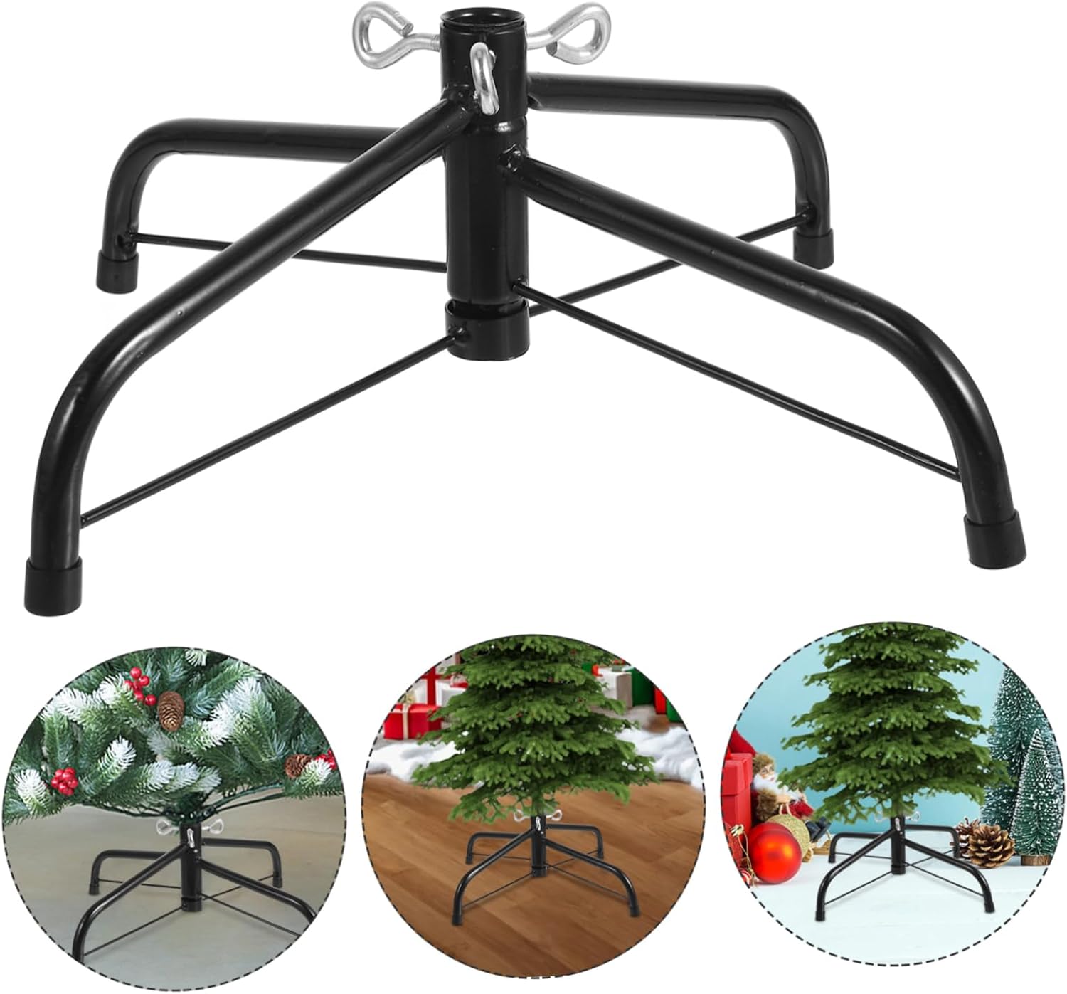 35cm Metal Tree Stand Christmas Tree Base for Artificial Mini Christmas