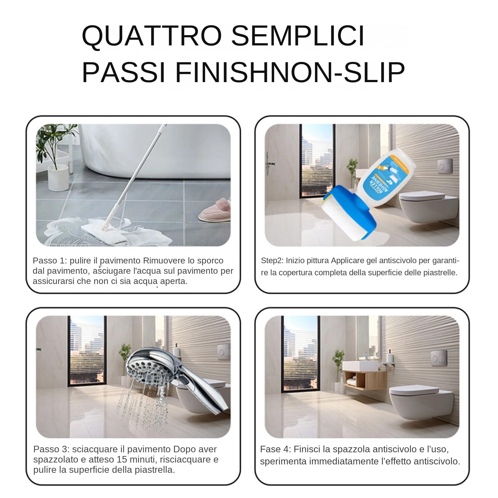 Vernice per vasca non slip-pavimento del bagno trasparente, rivestimento in vasca trasparente | Protezione della superficie anti -skid, rivestimento resistente allo slittamento durevole per piastrelle