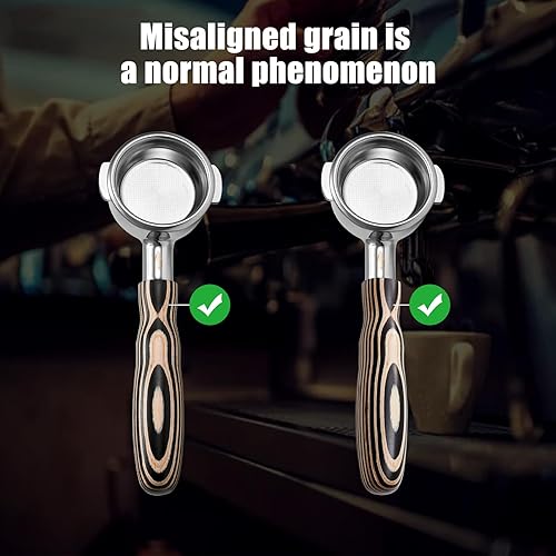 Vista 9 de IKAPE Productos de café, 2.008 in, portafiltro desnudo sin fondo, compatible con máquinas de café Delonghi EC0680, EC0685, SMEG y EUPA de 2.008 in