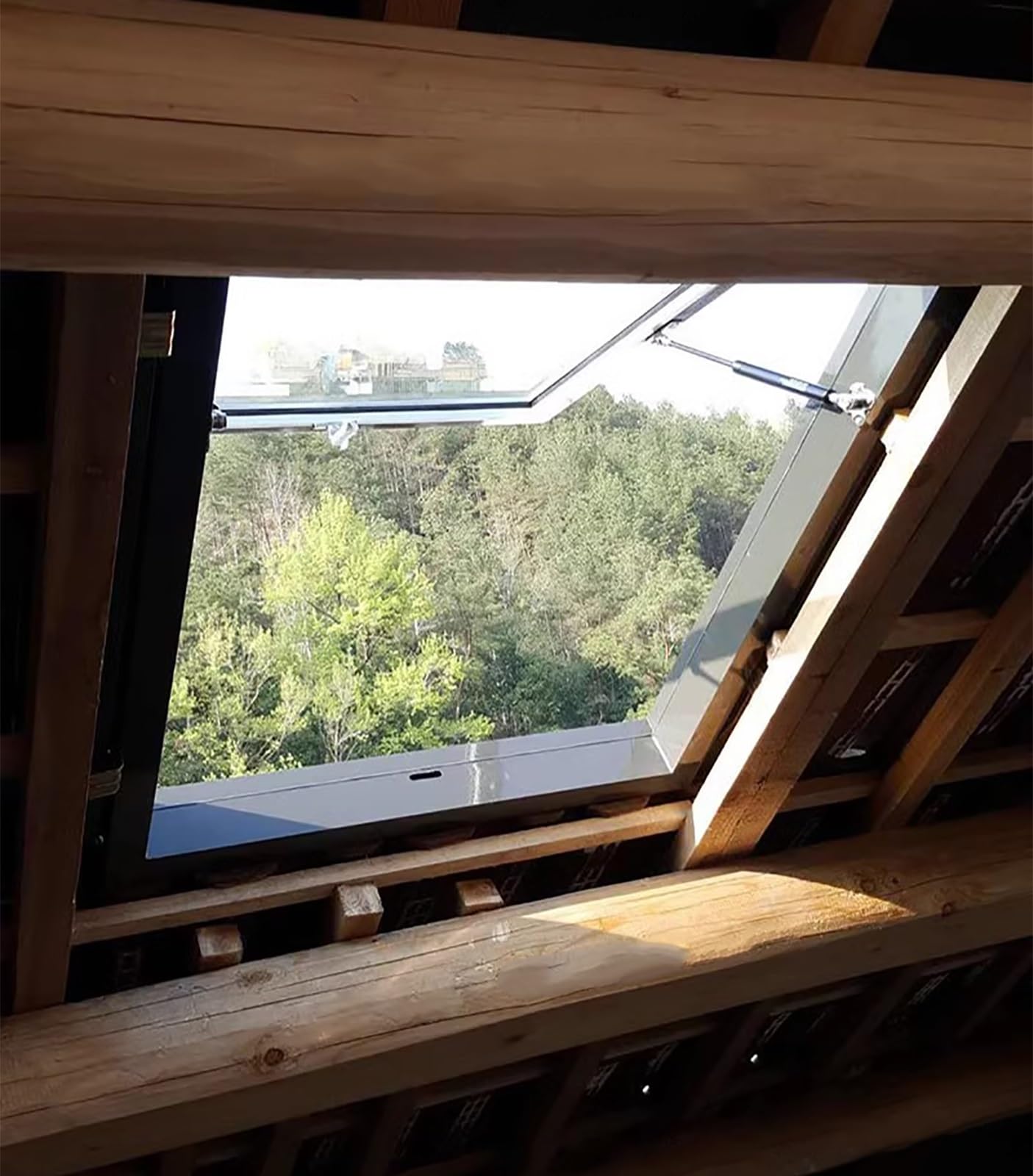Trampilla de Suelo Ventana de acceso al techo, claraboya de salida de aluminio resistente con vidrio templado de doble capa, claraboya de instalación de cubierta de ventilación manual para pasillo, lo