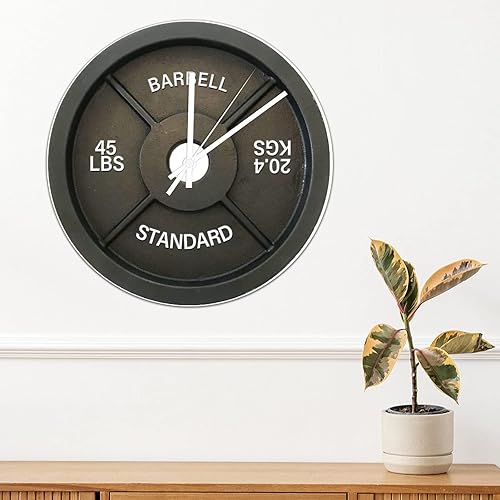 Miniatura 3 de ArogGeld Liftmas - Reloj de pared grande de PVC estándar, reloj de pared grande de 8.8 pulgadas, funciona con pilas, silencioso, sin tictac, reloj