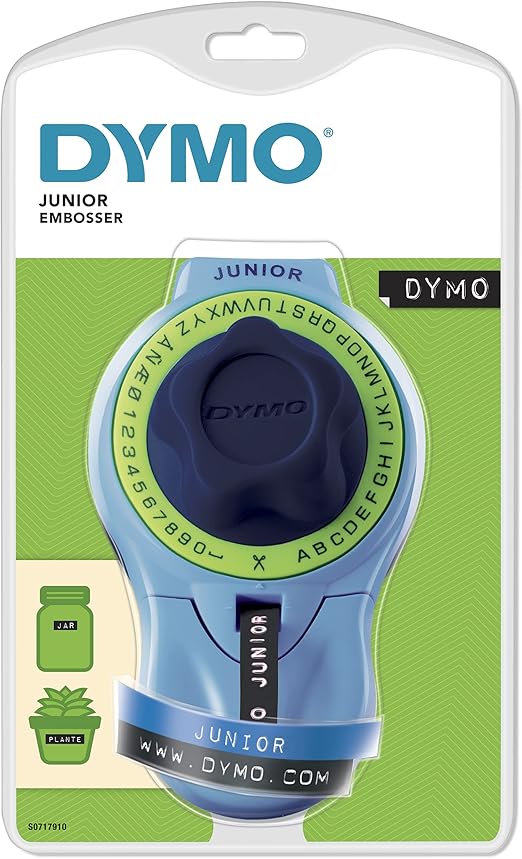 Dymo Junior Home Embossing Label Maker, Blue Office