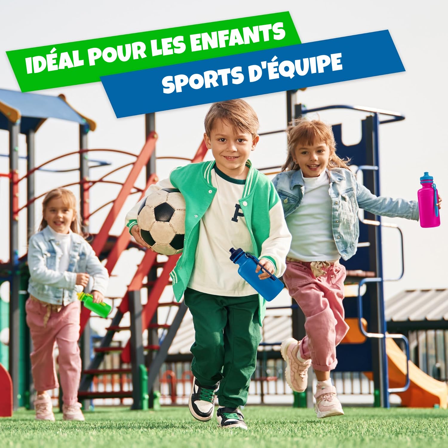Bedwina Gourdes pour enfants, lot de 12 – 532,3 ml, sans BPA