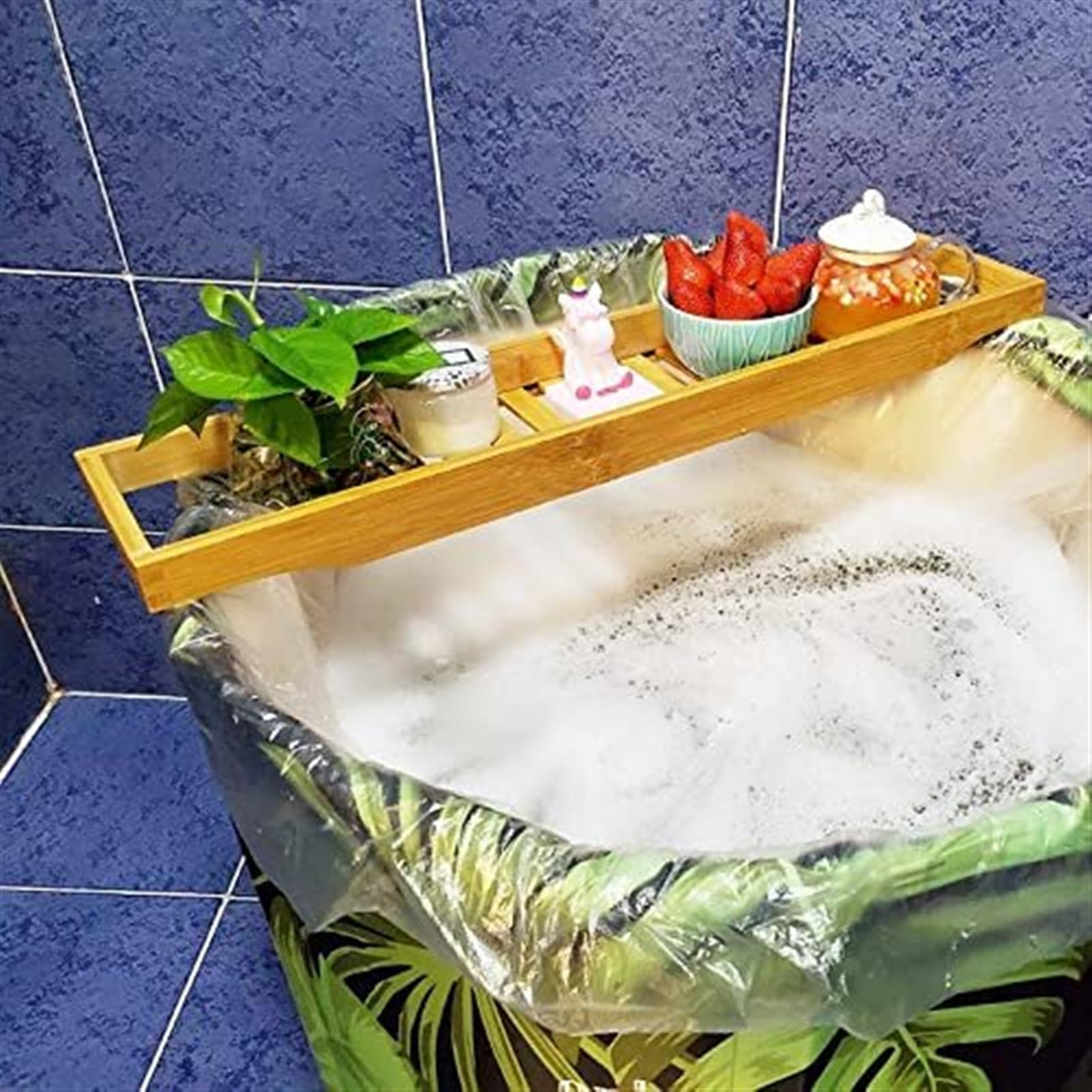 Pojemnik na wannę, wanna nizer do książek i akcesoriów, doświadczenie spa w domu, idealny do relaksu w łazience
