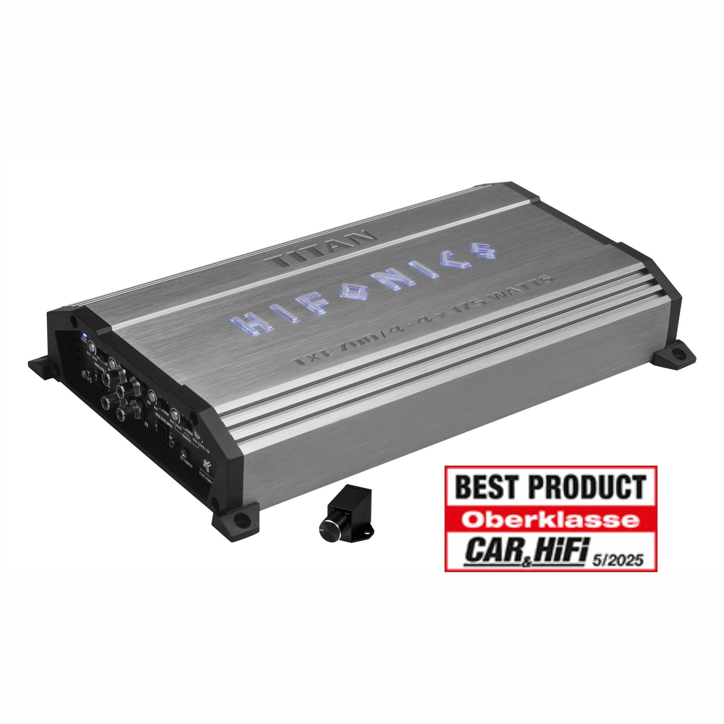 HiFonics TXE 700/4 4-Kanal Class-AB Verstärker mit 740 W RMS