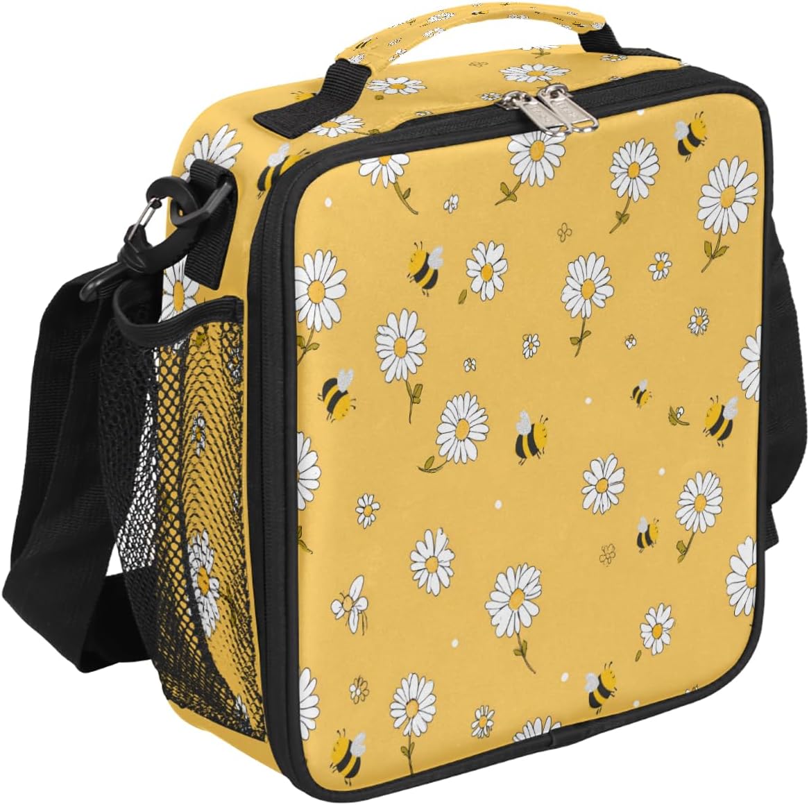 Colorful Alphabet Lunch Box, Letter Education Lunch Bag Insulated Lunchbox Reusable Cooler Bag for Office Work Picnic