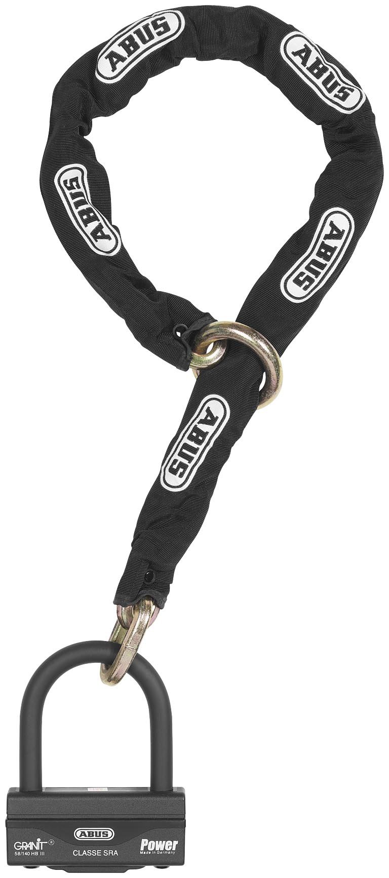 Abus 58/140HBIII100+12KS - Horquilla con cadena de lazo