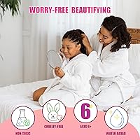 Vista 6 de Hello Kitty and Friends Beauty Vanity Set with Light-Up Mirror, Includes Lip Gloss, Eyeshadow, Blush, Brushes, Nail Polishes, AA Batteries Not