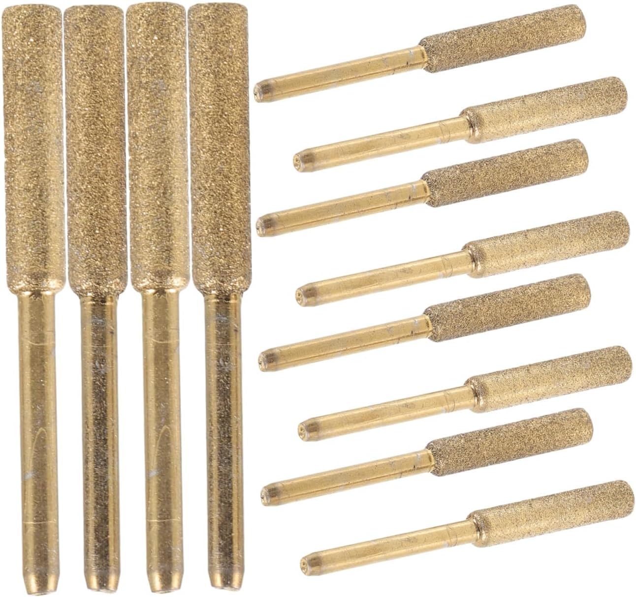 Yardwe 60 Pcs Chain Grinding Head Knife Sharpener Chainsaw Grinder Tools Abrasive Mounted Points Grinding Chain Tool Rotary Tool Sanding Bits Grinding Drill Bit Corundum