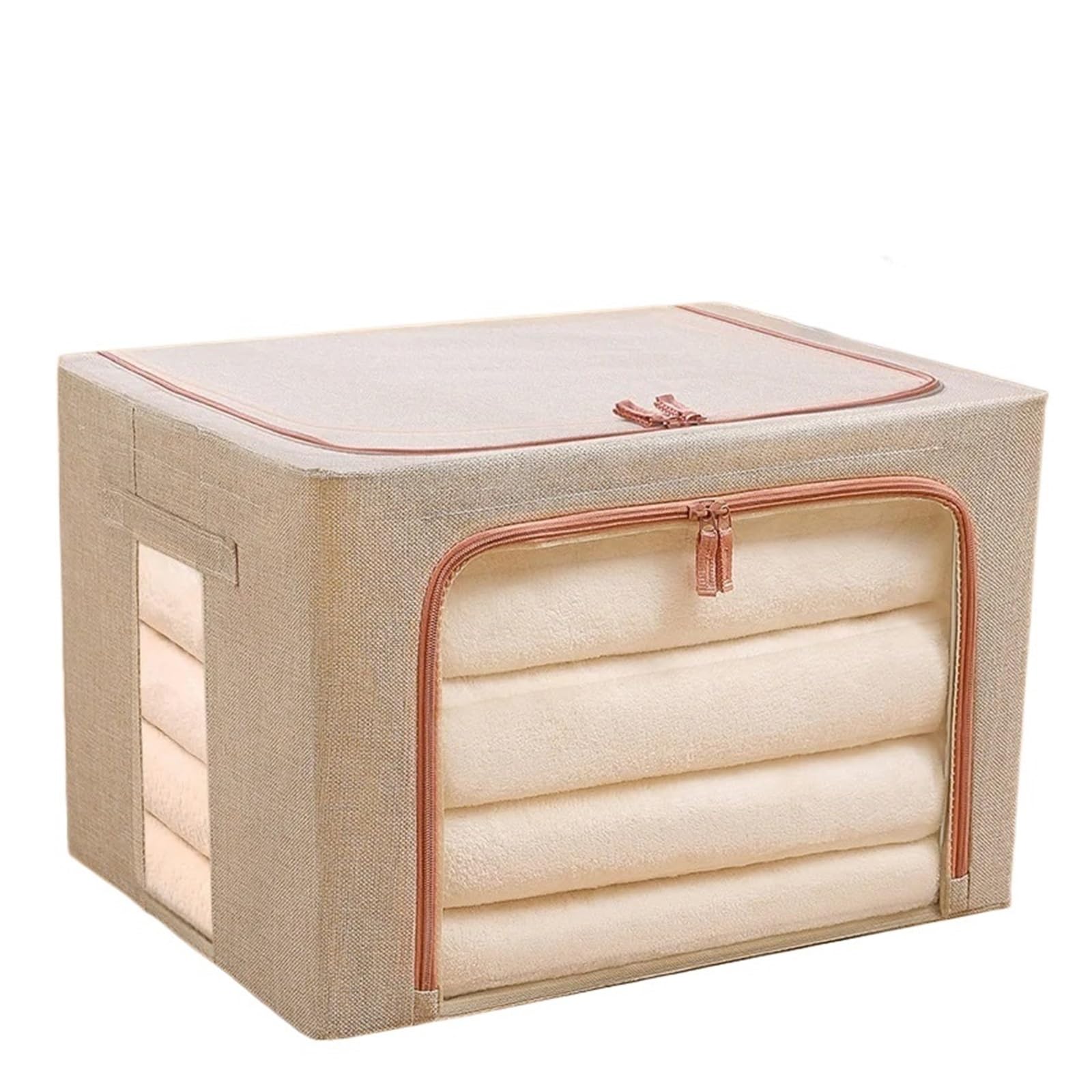 DSFIHJO 3PCS Foldable Storage Organizers Clothes Blanket Quilt Organizer Box Large Capacity Closet Sweater Storage Clothes Cabinet Organizer