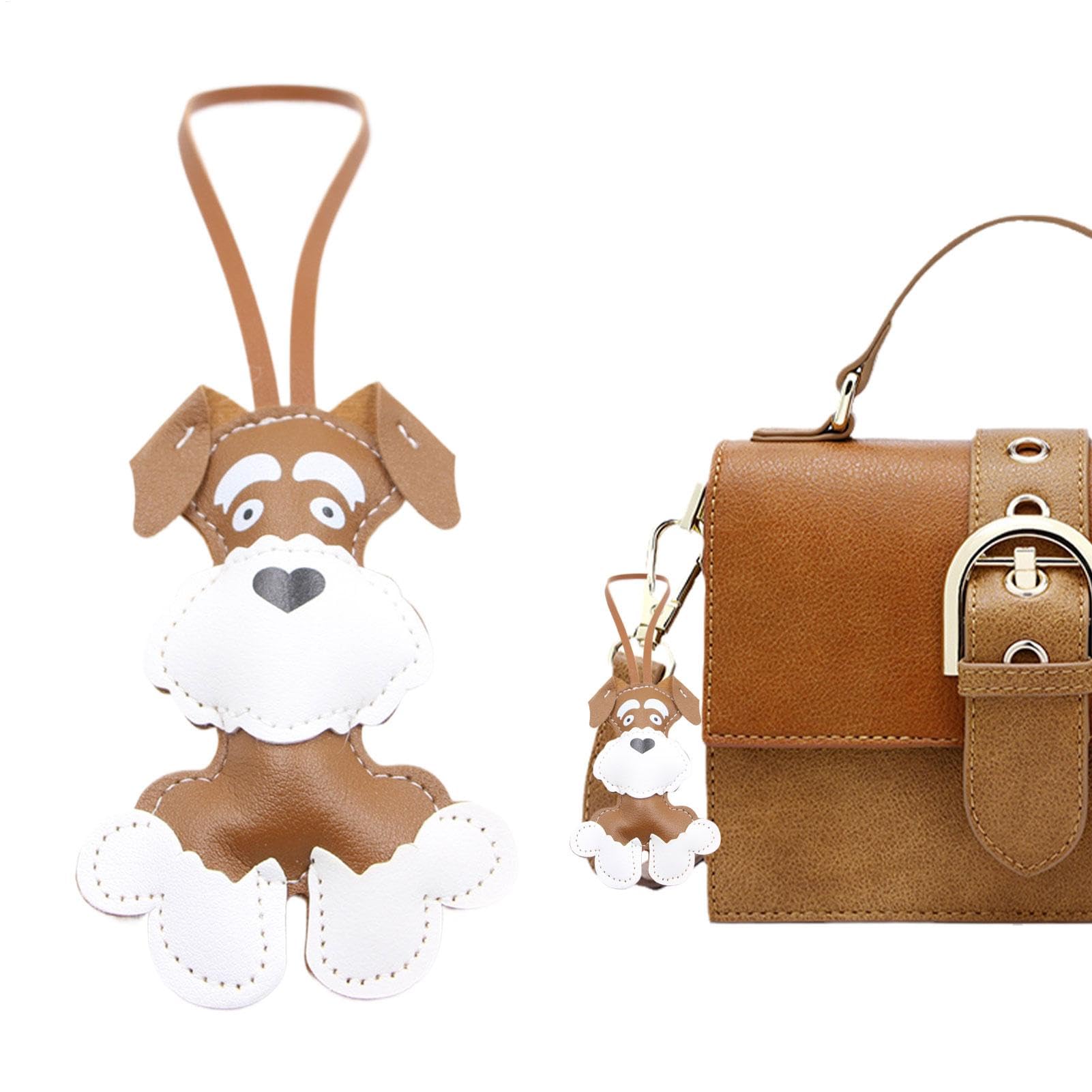 Borsa per cani, charme, borsa per animali in pelle, con ciondolo a forma di cucciolo, in pelle PU, per donne e ragazze