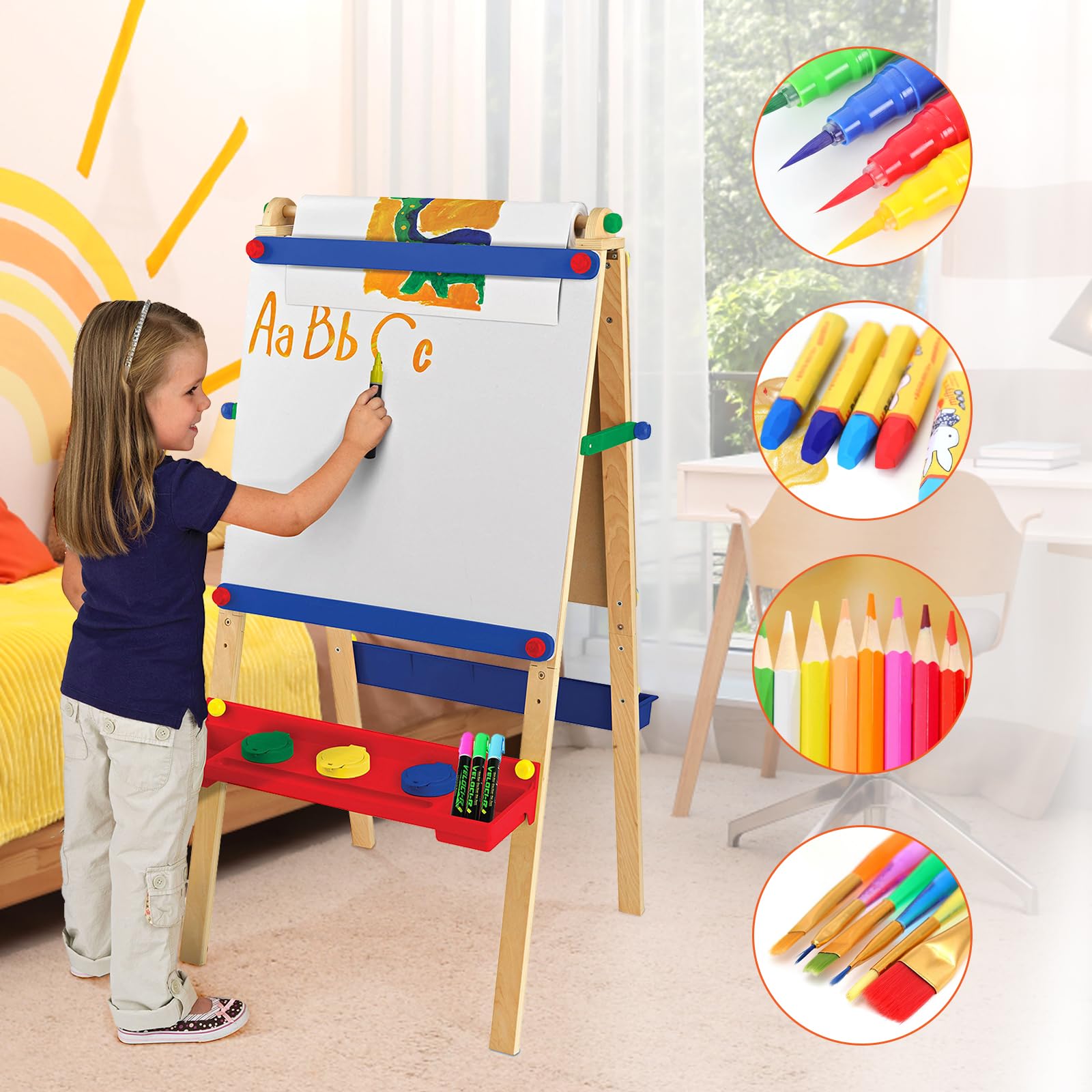 Komplettes 36-teiliges Schwamm Pinsel Set F??r Kind Produktbild-Vorschau 6