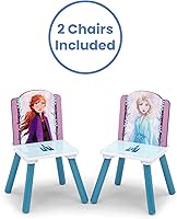 Vista 5 de Delta Children - Juego de mesa y sillas para niños con almacenamiento