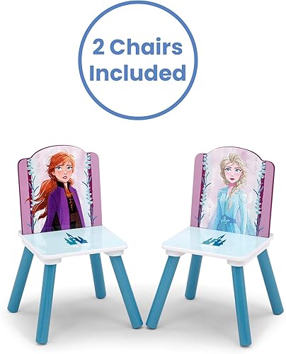 Miniatura 5 de Delta Children - Juego de mesa y sillas para niños con almacenamiento Disney Frozen II, Disney Princess, Peppa Pig Unicornio, trolls world tour