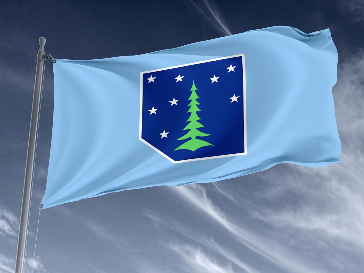 Generic Flag of Potter County, Pennsylvania, Patriotic Flags, Unique Design Print, Flags for Indoor & Outdoor Use, Size - 3x5Ft / 90x150cm