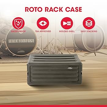 Amazon.com: SKB 4U Roto Rack Case - Durable Polyethylene
