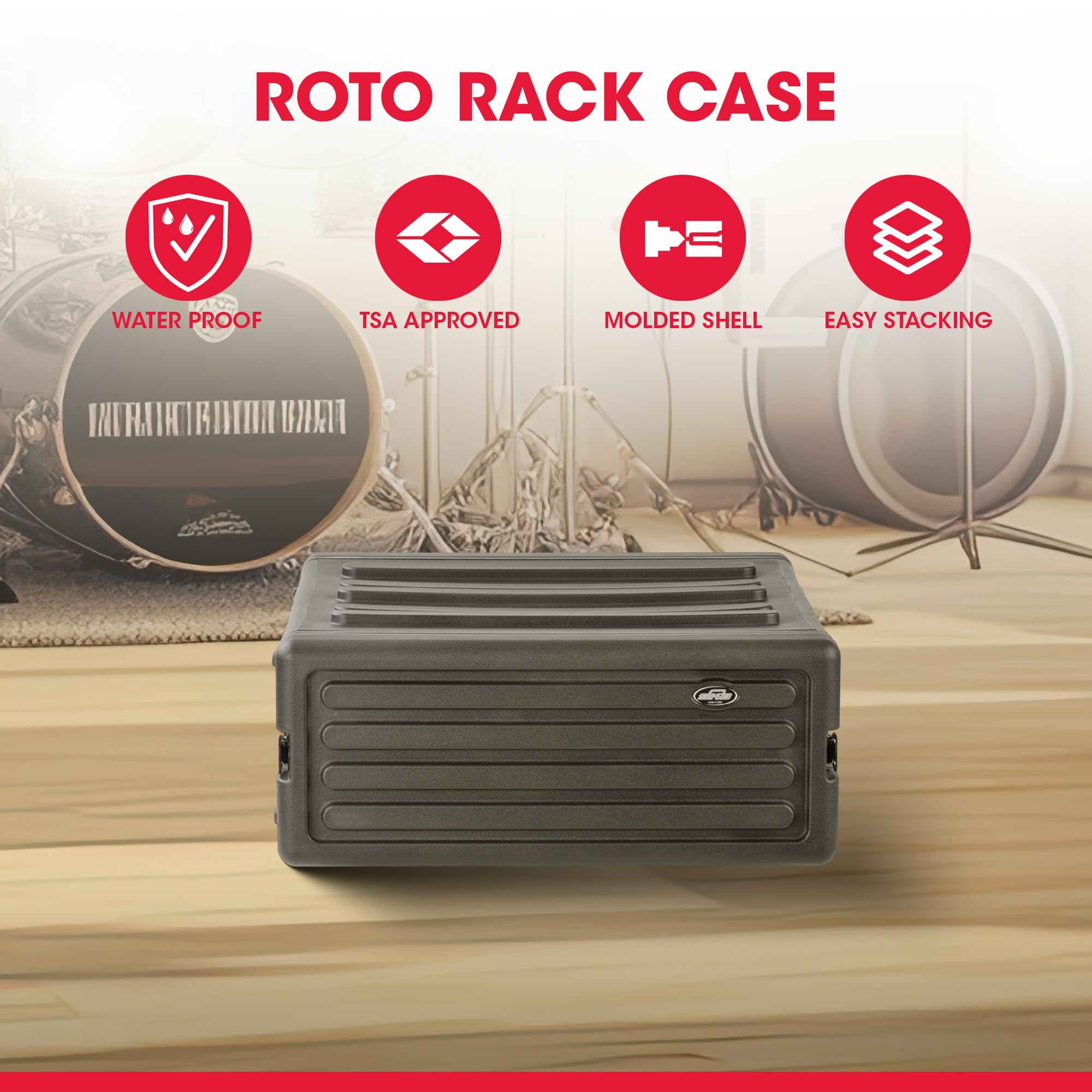 Amazon.com: SKB 4U Roto Rack Case - Durable Polyethylene Gear
