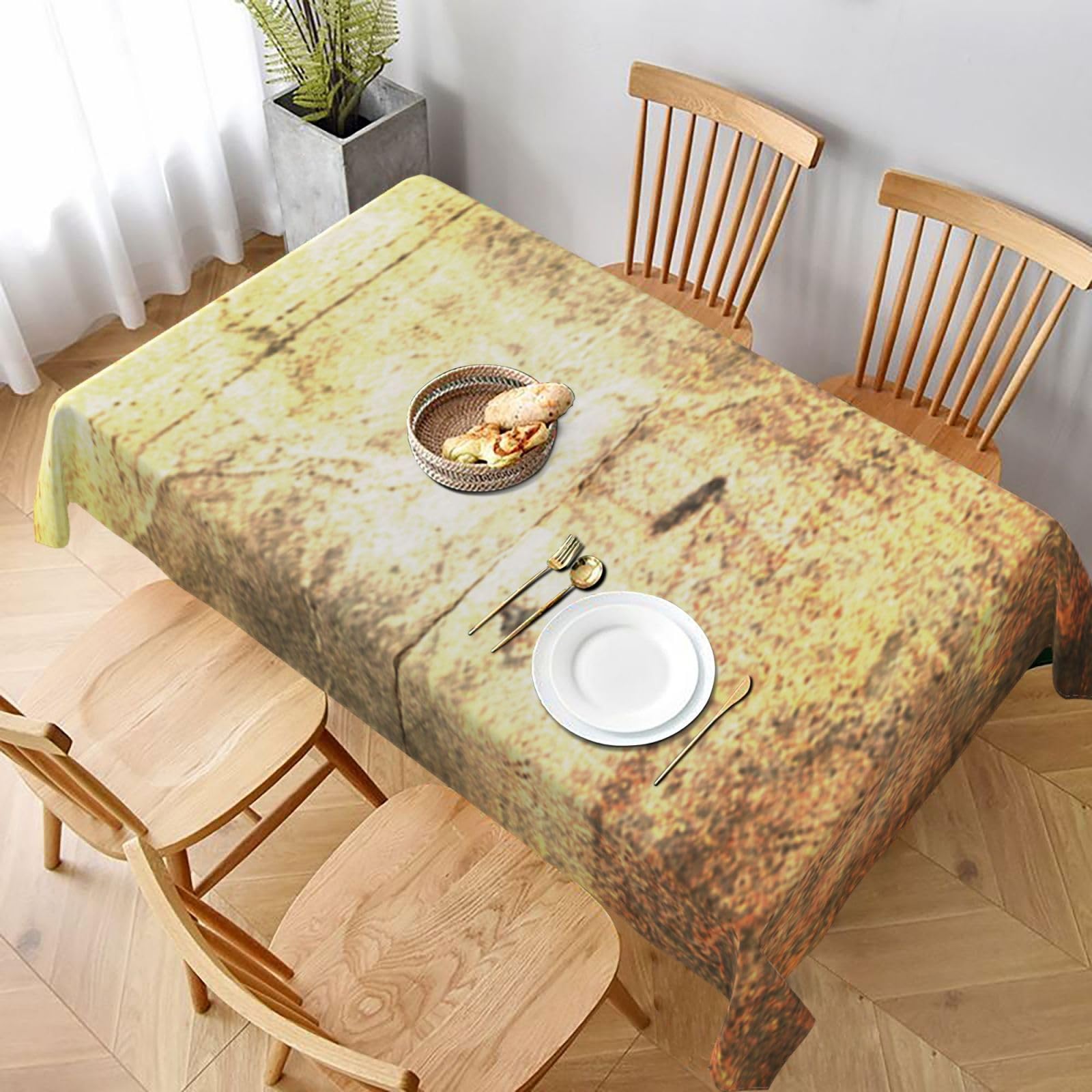 BNVSADC Irish Flag Printed Rectangle Tablecloth 228x152 CM, Water Resistant Polyester Table Cloth Decorative Fabric Table Covers for Kitchen Dining Table Parties Camping