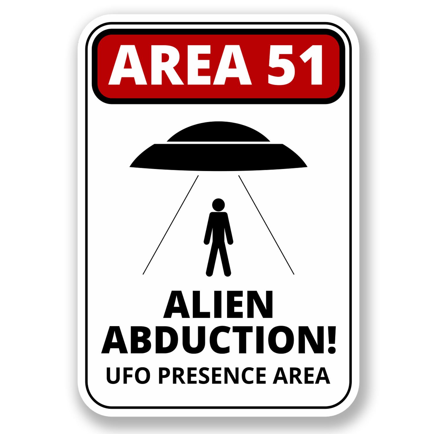 Destinationvinyl Multi 2 X 10Cm Area 51 Alien Abduction Vinyl Sticker Laptop Car Ufo Nevada Usa #6423 (7Cm Wide X 10Cm Tall)