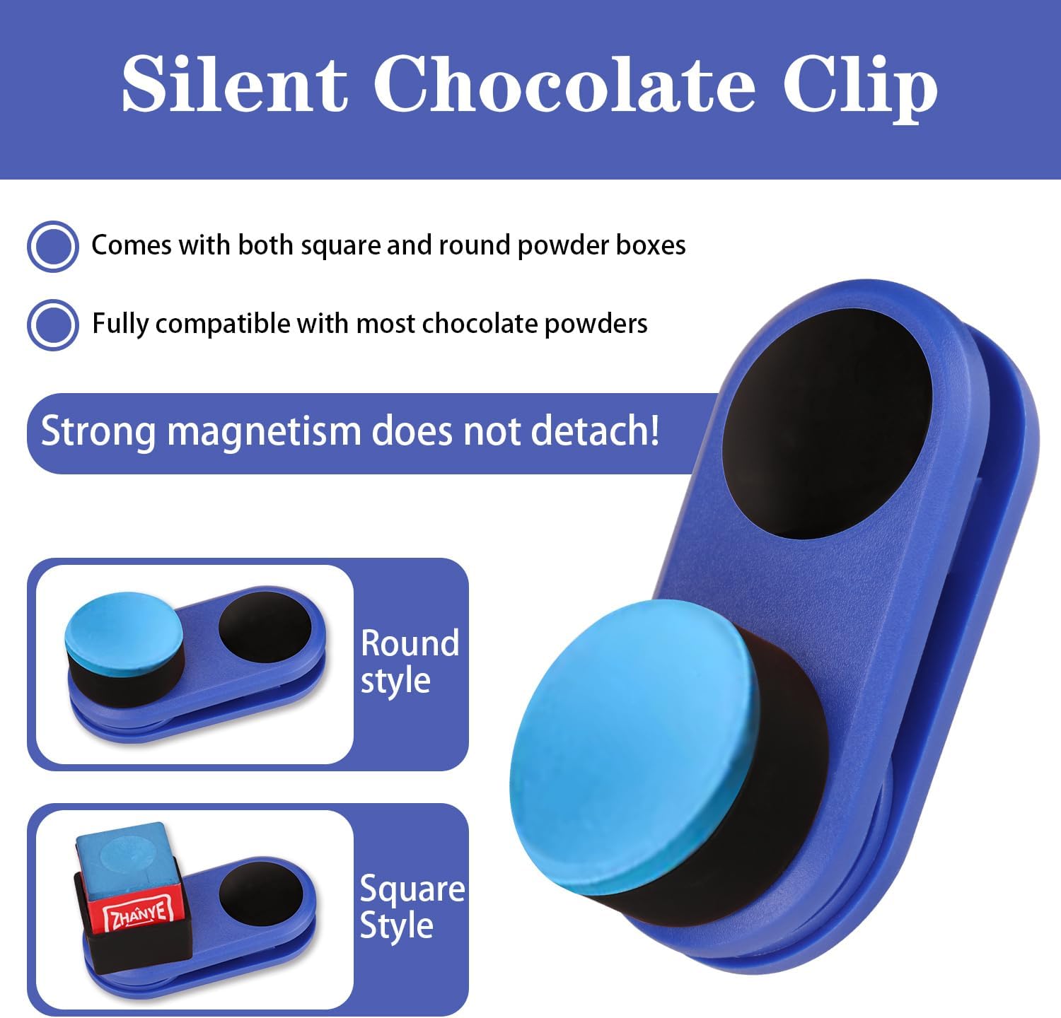 Magnetic Pool Chalk Holder Clip, Clip-On Billiard Cue Chalk Carrier for Snooker & Billiards Accessories image 4