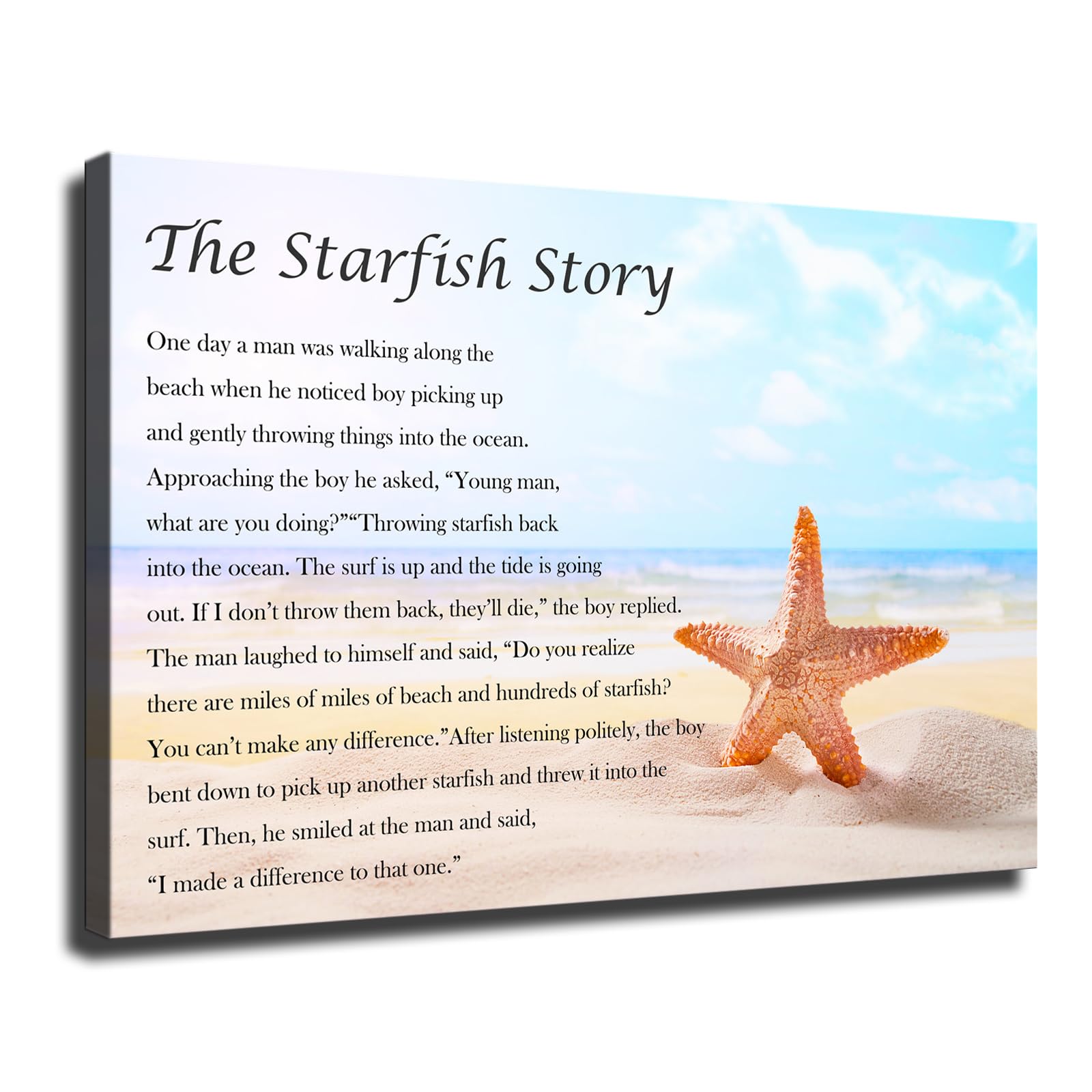 Amazon.com: Generic Canvas Wall Art Starfish Story Quote Poster Inspirational Poster Wall Art for Living Room Bedroom Wall Art Printins Wall Decor (12x18inch-Framed), White: Posters & Prints amazon-com-generic-canvas-wall-art-starfish-story-quote-poster-inspirational-poster-wall-art-for-living-room-bedroom-wall-art-printins-wall-decor-12x18inch-framed-white-posters-prints