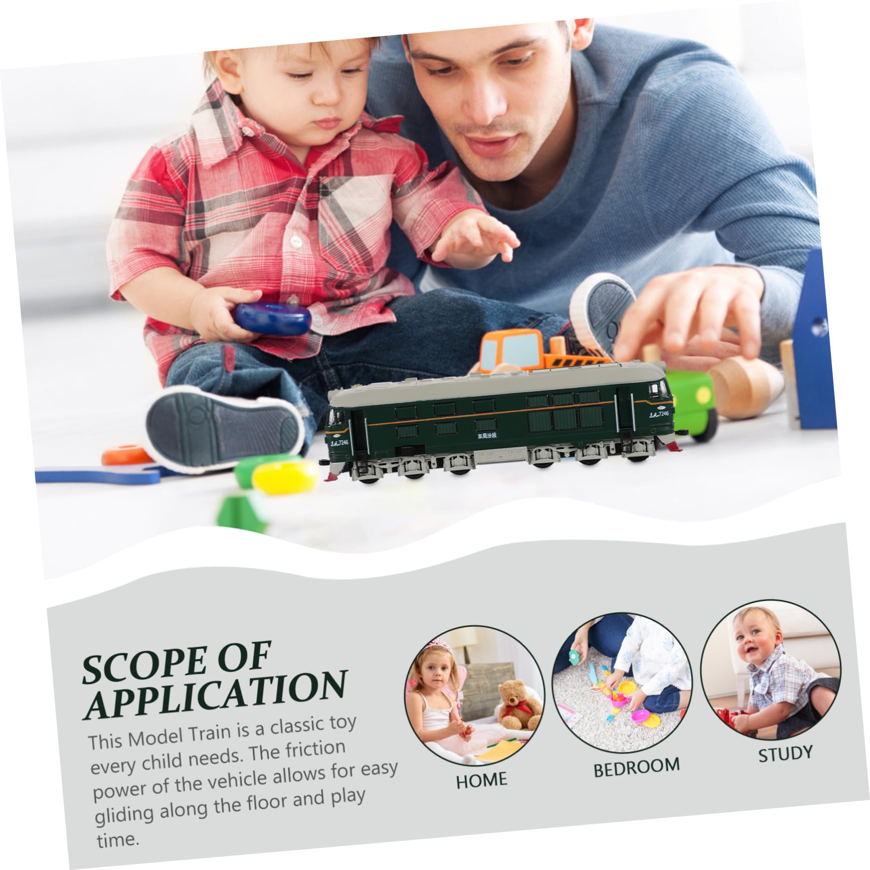 ibasenice Locomotiva Dongfeng in Lega Di Alluminio 8 Pollici Con Luci E Suoni Giocattolo Educativo Per Bambini Stimola Sviluppo Abilità Motorie E Immaginazione