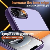 Vista 67 de Yriklso Strong Magnetic Case for iPhone 11 [Compatibilty with MagSafe] Protective Shockproof Cover Phone Case for iPhone 11 6.1" Frosted Purple