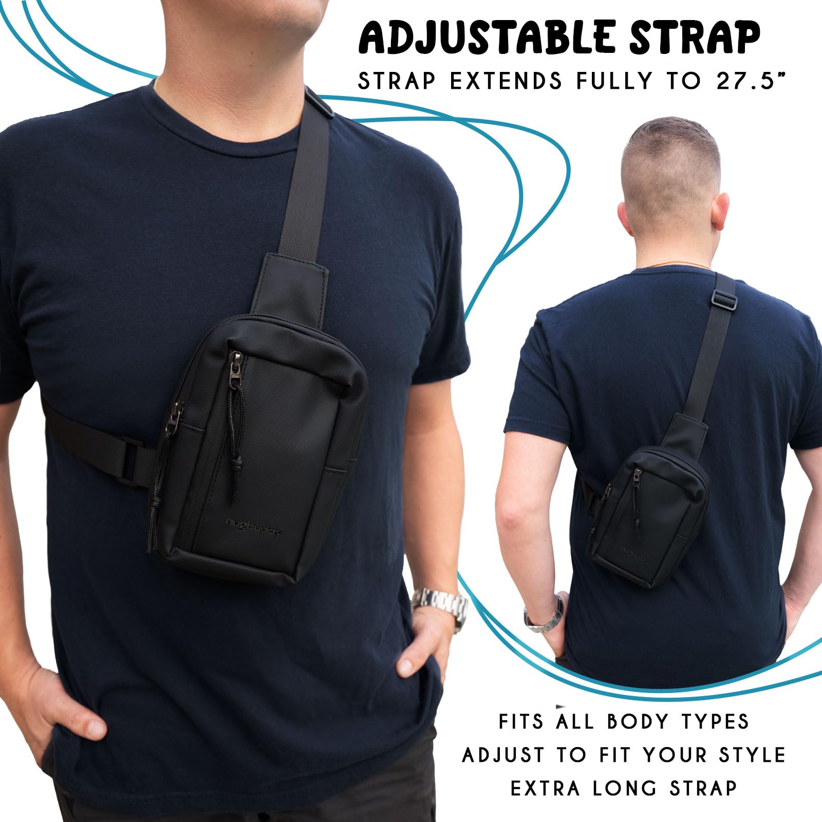 Bolsa a prueba de olores | Contenedor cruzado | Accesorio discreto de almacenamiento de hierbas | Mini bolsa bandolera forrada de carbono | Bolsa de viaje pequeña | Esenciales minimalistas | 6