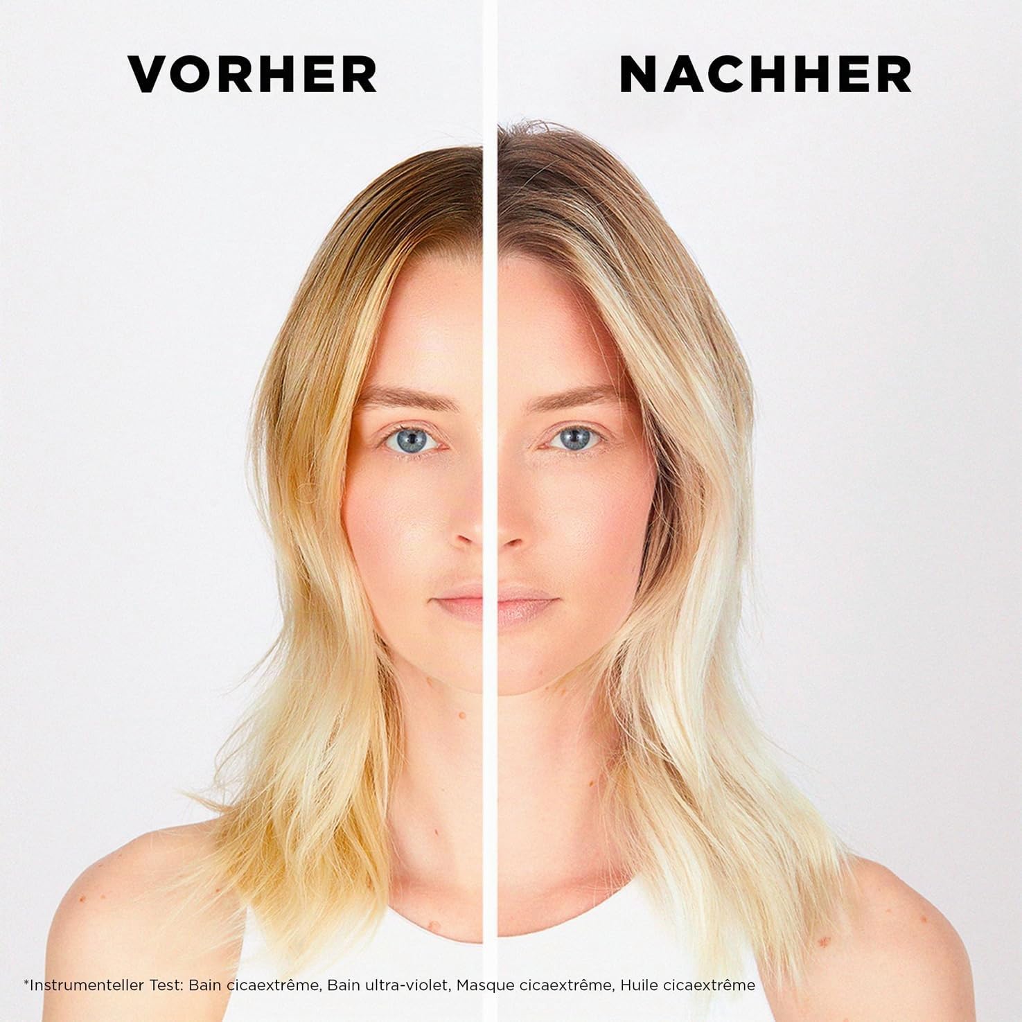 Kérastase Shampoo für blondes Haar für mehr Glanz, Haarbad mit feuchtigkeitsspendender Hyaluronsäure, Bain Lumière, Blond Absolu, 2 x 500 ml