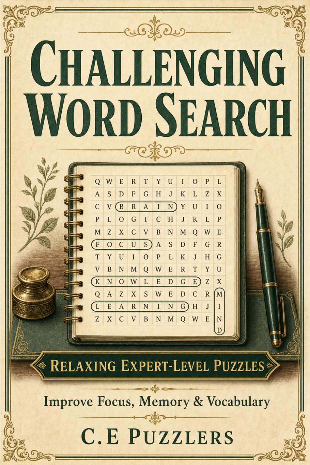 Challenging Word Search for Adults: Difficult Puzzles | Expert-Level Brain Games to Improve Focus, Memory & Vocabulary While Relaxing