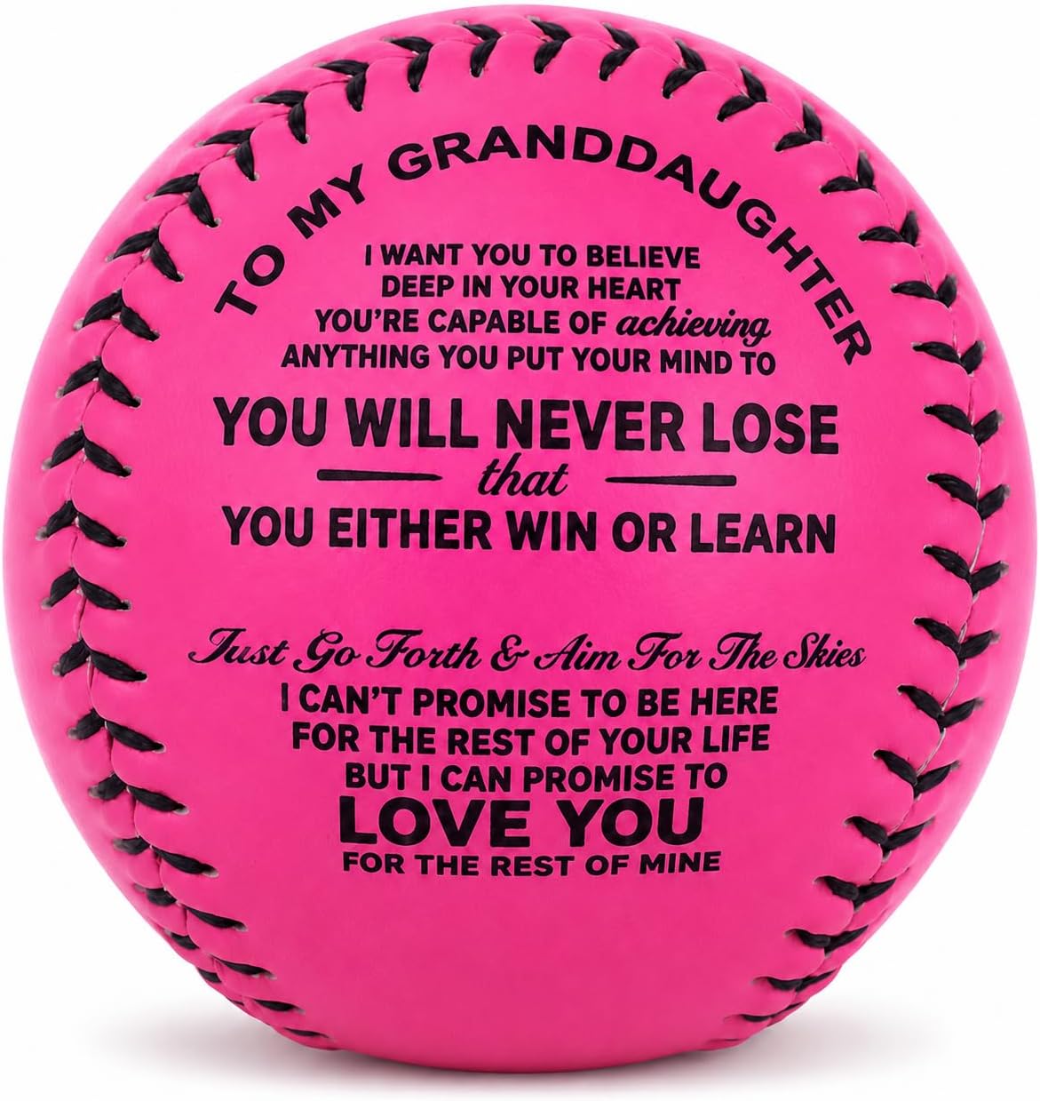 1pc, Creative PU Softball, Gifts for Granddaughter, Standard Size Softball, Birthday Gifts