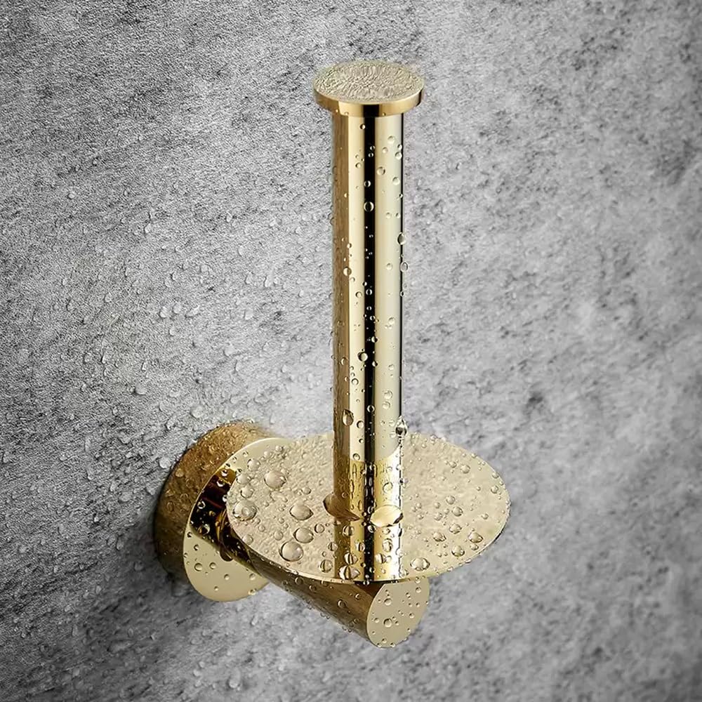 Portarotolo di carta igienica da parete per bagno, cucina, bagno (argento)