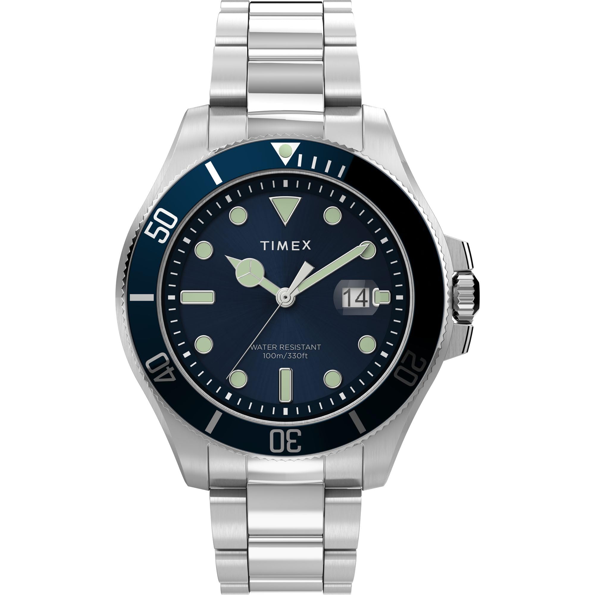 TIMEX Men Stainless Steel Blue Analog Dial Watch- Tw2U41900Uj, Band Color-Silver (B0CQVP45C5) Amazon Price History, Amazon Price Tracker