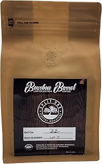 Organic Bourbon Barrel Roasted Coffee Beans 10oz, Limited Edition Barrel Aged to Perfection Whole Beans, Single Origin, Medium Roast Award Winning by Split Oak Coffee Roasters (Single)