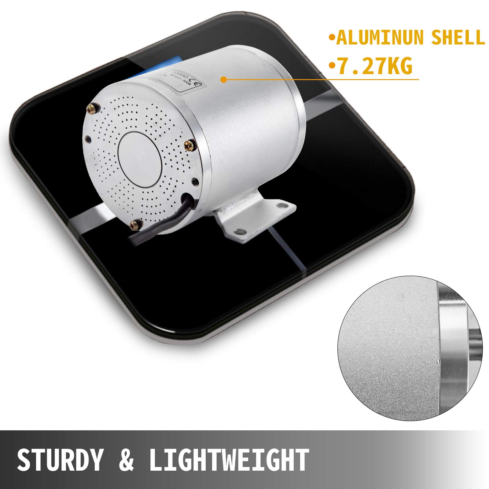 VEVOR Kit Motore Elettrica 36V 500W Motore Senza Spazzola 2800Rpm Kit Motore Elettrico Senza Spazzole