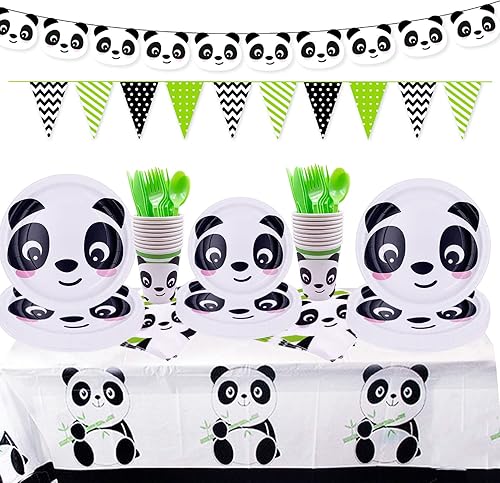 Juego de platos de fiesta temática de sirena, tazas y servilletas para 32 invitados, incluye pancarta y mantel, juego de suministros para fiesta de