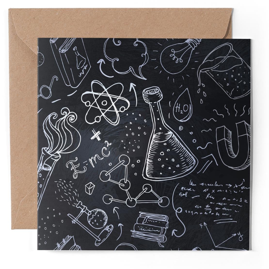 1 X Blank Greeting Card Chemistry Science Art Teacher Uni #14791 - View #6