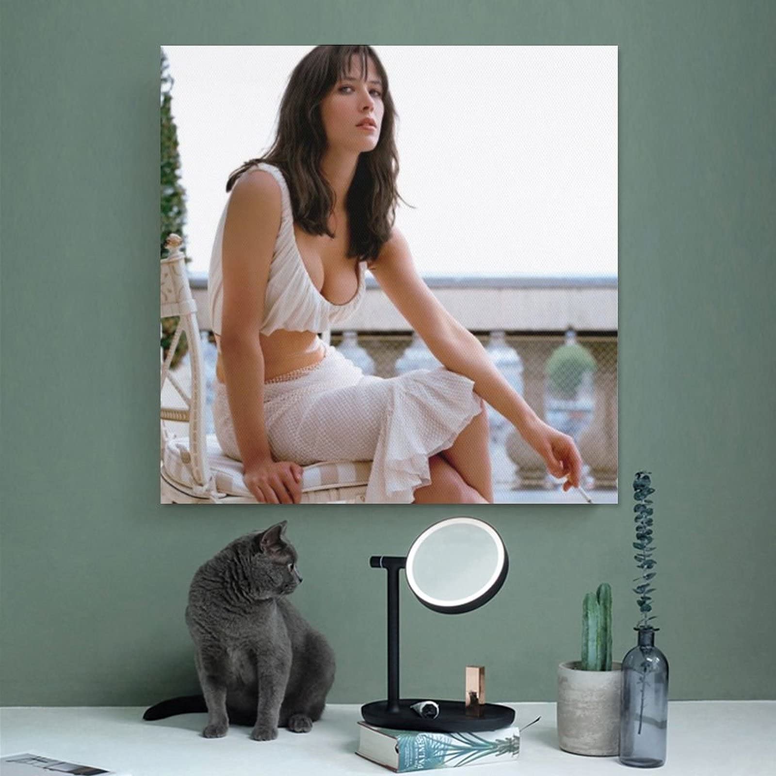 Poster Métal Rétro Sophie Marceau - 20x30 Cm - Décoration Murale Vintage Pour Maison, Bar, Café