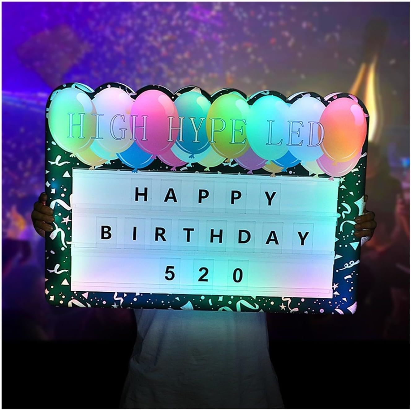 LED Presenter Interchangeable Letters Bottle Service Sign Letter Bottle Presenter, Club Signs for Bottle Service Color Change for Night Club Party Bar