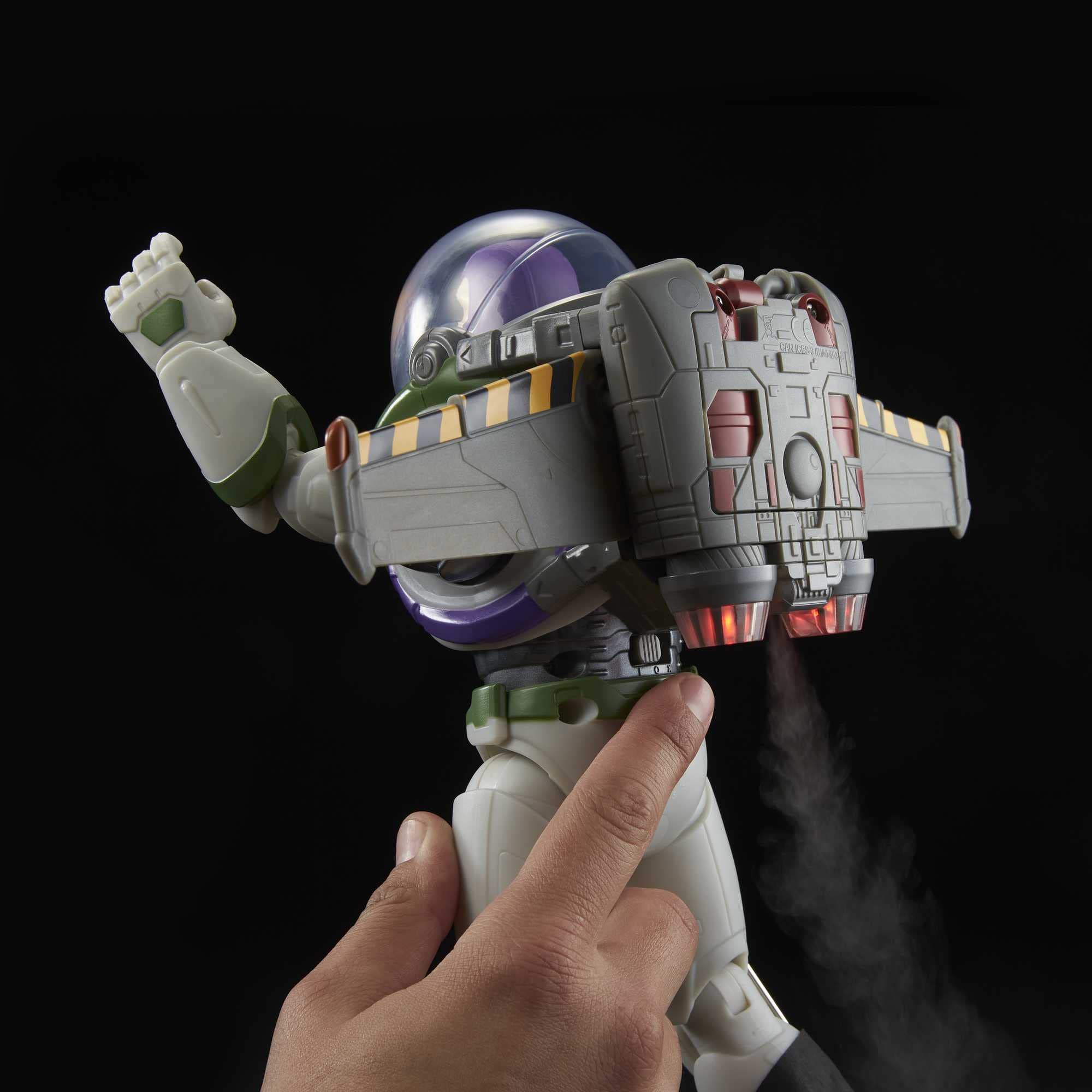 Disney Pixar Lightyear Buzz Astral z plecakiem odrzutowym Światła i dźwięki Figurka Deluxe 30 cm, HJJ34
