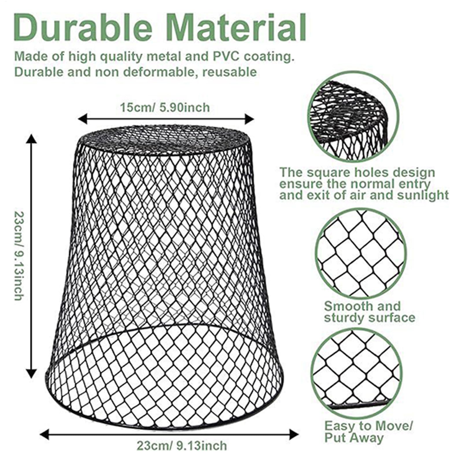 Campanas para Plantas Protector de Plantas con Malla Gallinera