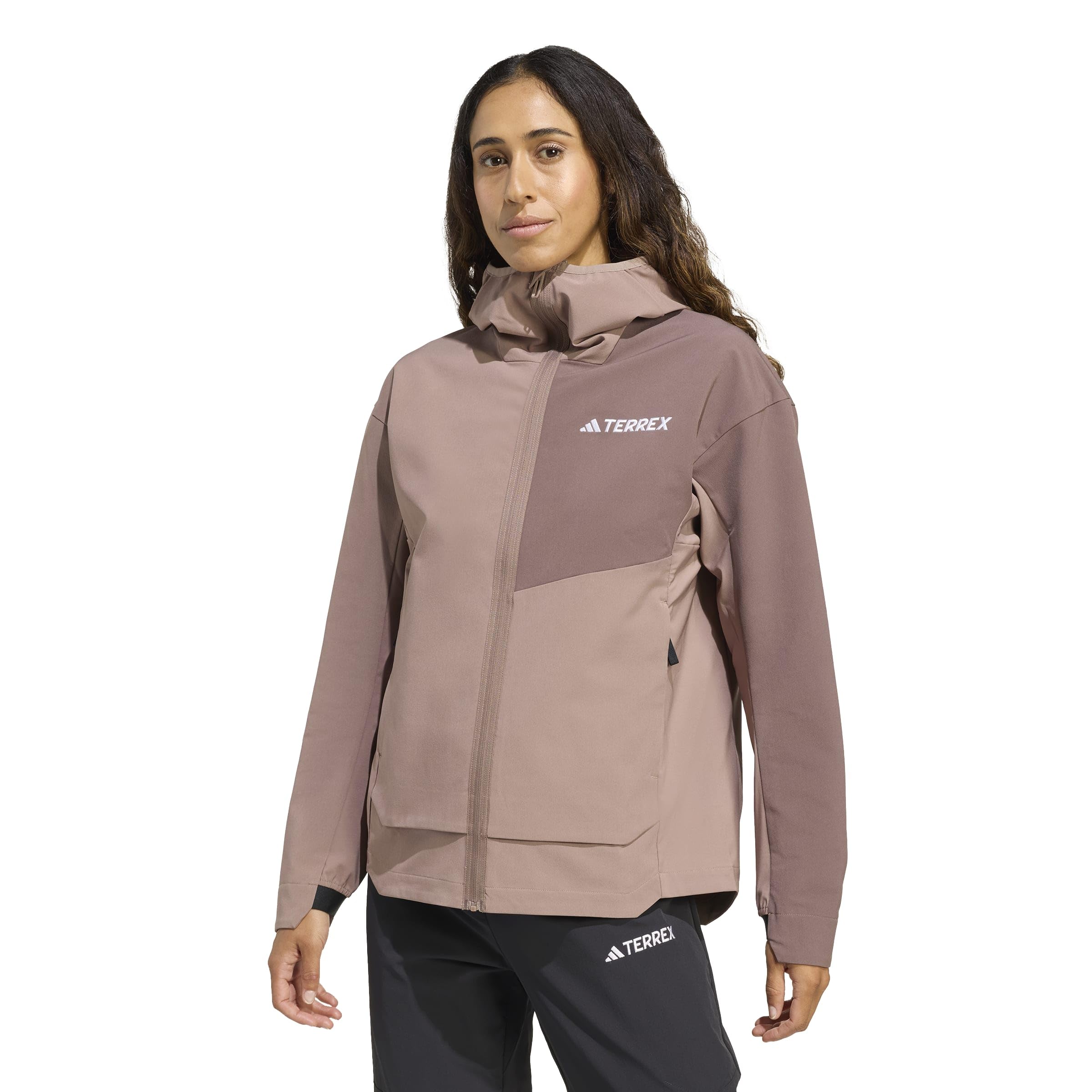 adidas dames Terrex Multi Soft shell Jacket, trace brown, S